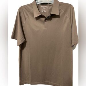 Kenneth Cole Reaction Dark Brown Polo Shirt